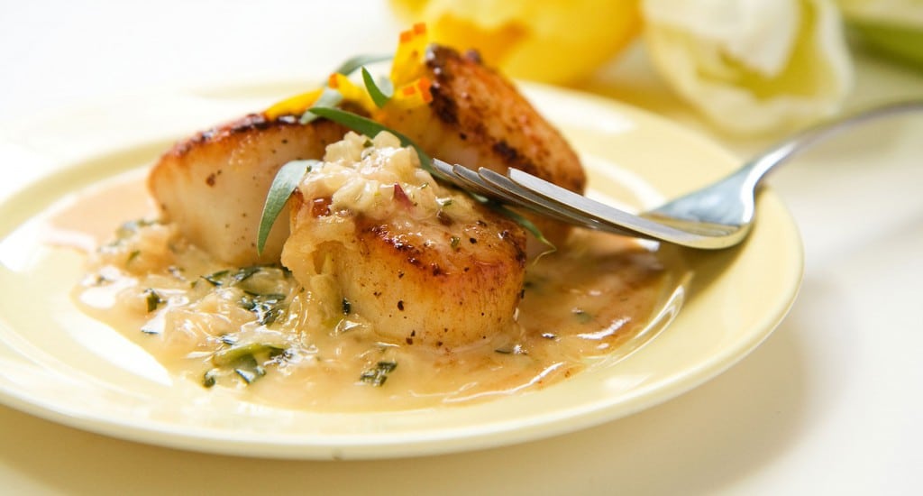 Noix de St Jacques et fondue de poireaux - MGC Prévention Santé