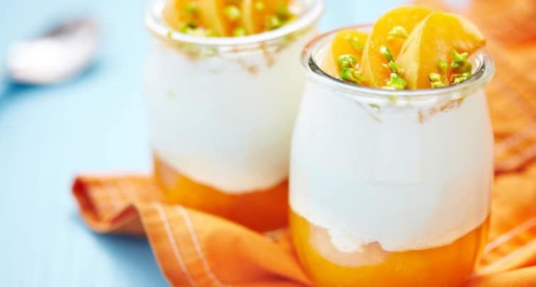 Fromage blanc sur coulis d’abricot - MGC Prévention Santé
