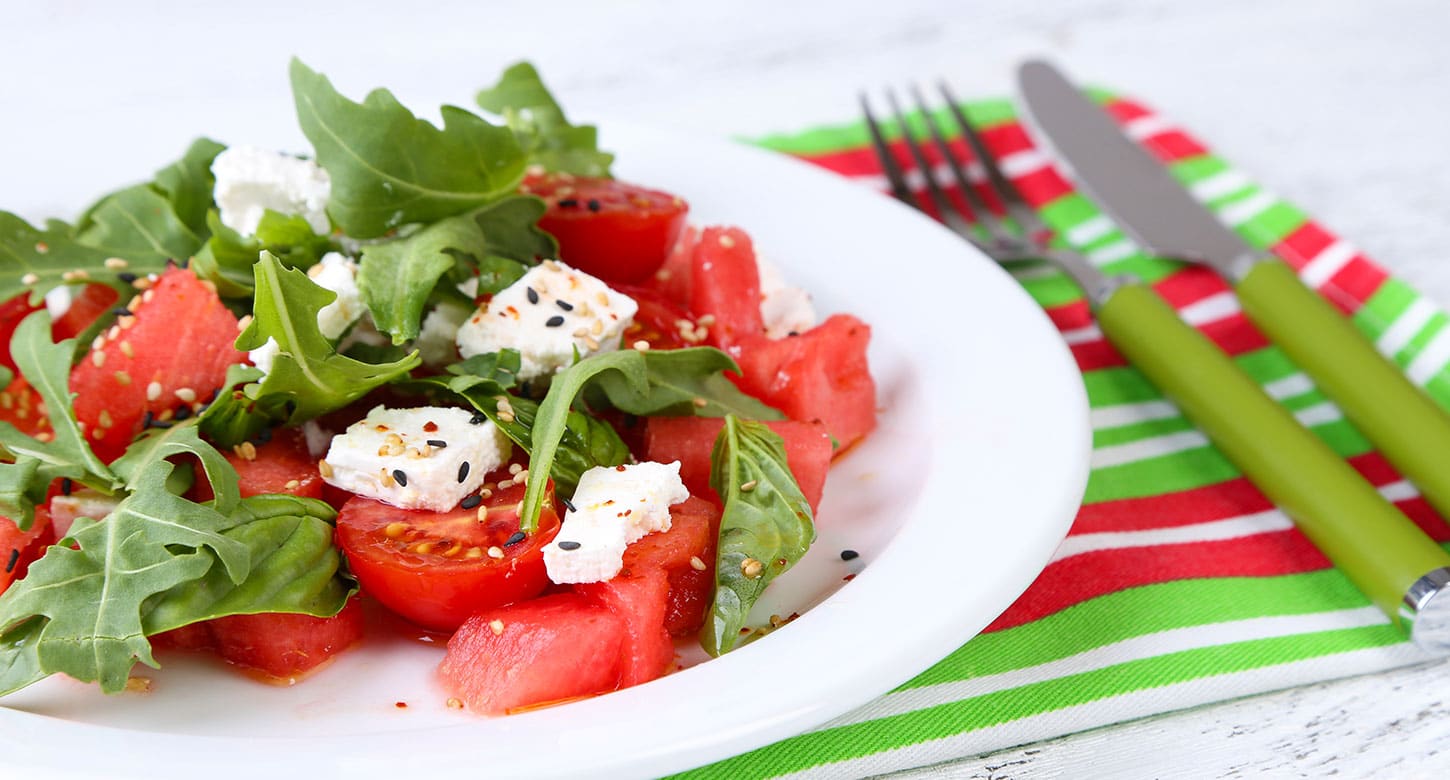 salade pastèque tomate