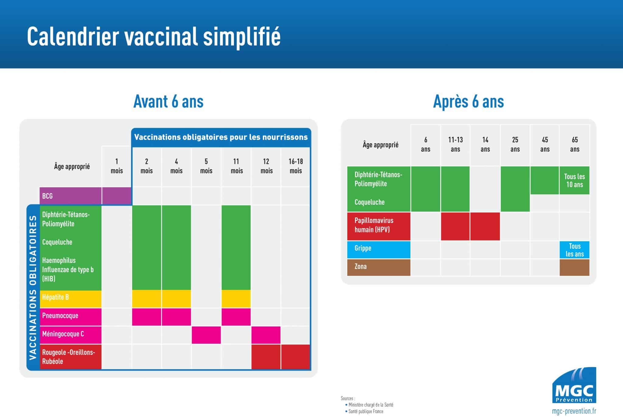 Calendrier Vaccinal Les Vaccins Obligatoires Et Recommandes