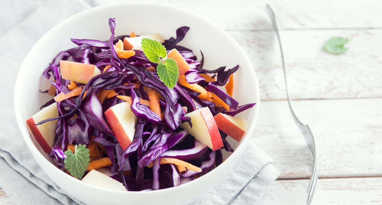 salade chou rouge pomme