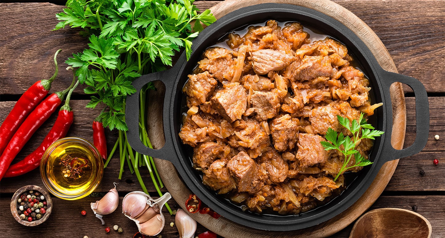 sauté de veau au chou